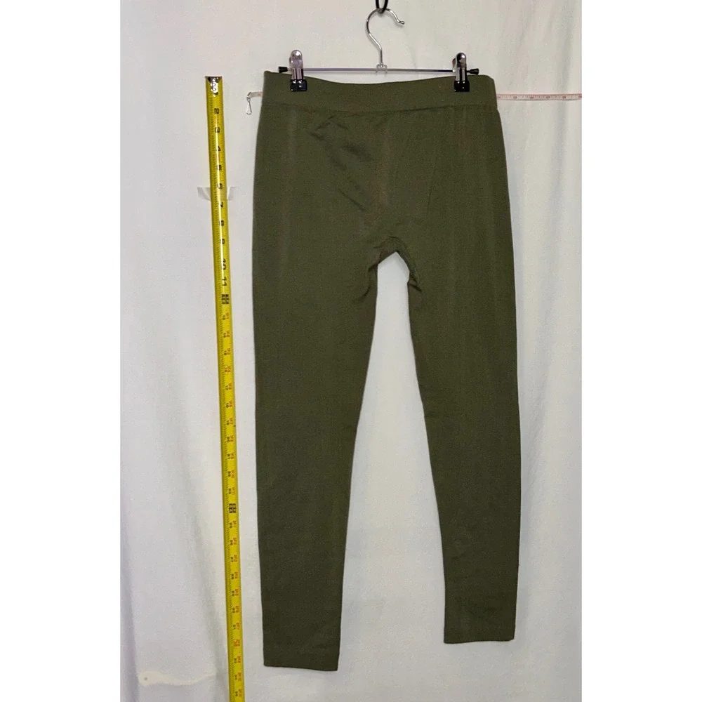 Charlotte Russe Women Olive Green Seamless Leggings M L‎